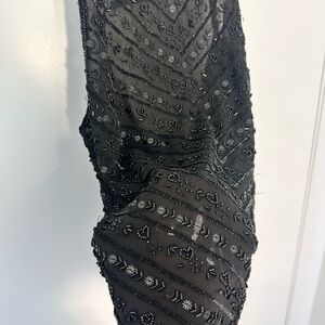 Backless sequin tank